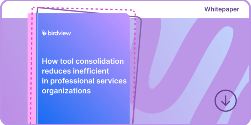 How tool consolidation reduces inefficient in professional services organizations