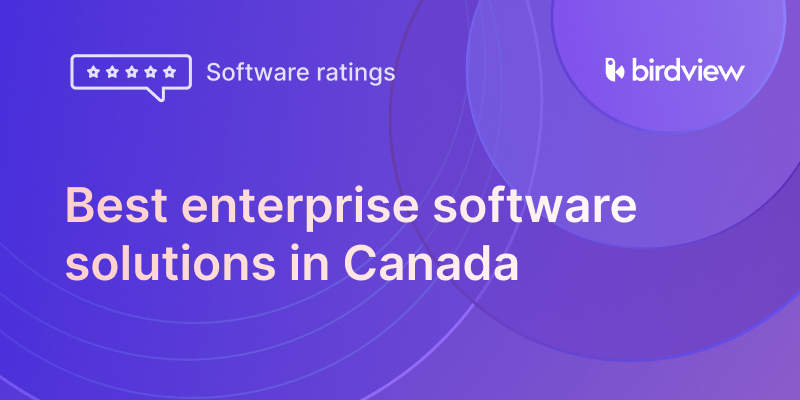 Best enterprise software solutions in Canada 2025