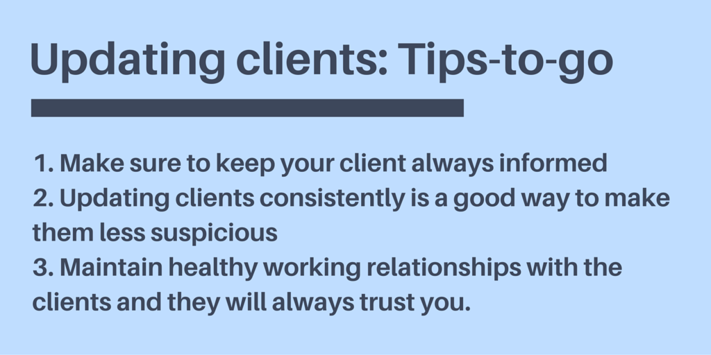 Tips for client management 