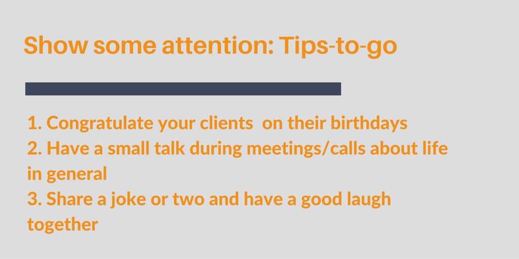 Tips for client management 